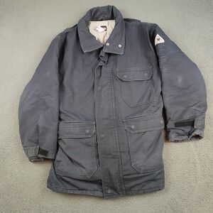 Bulwark Excel FR ComforTouch Jacket Mens Medium Blue Insulated Parka JLP8NV4